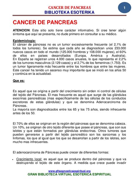 05 09 08 cancer de pancreas www.gftaognosticaespiritual.org