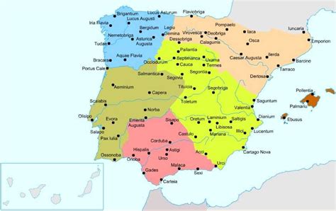 1.1. La organización territorial de Hispania.
