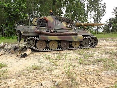 1/4 Scale RC Königstiger King Tiger Tank Field Test   YouTube