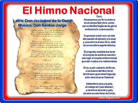 1 de Noviembre: Dia del Himno Nacional de Panamá | LatinOL ...