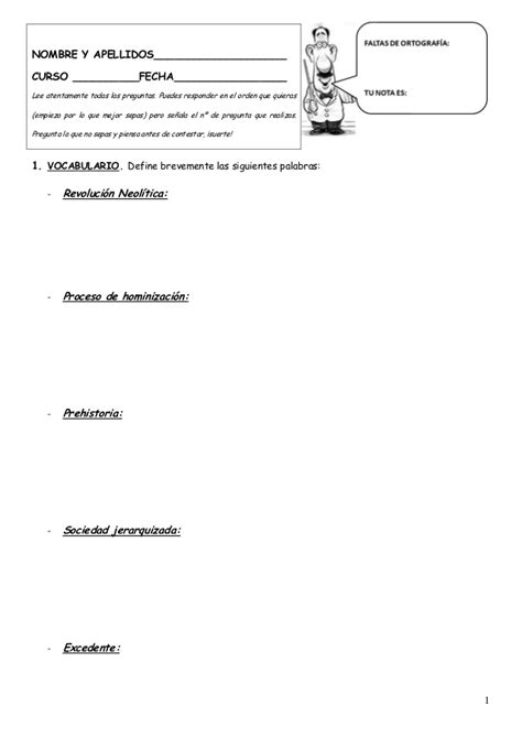 1ºESO Exámenes 1ª Y 2ª evaluación CCSS  2012/2013
