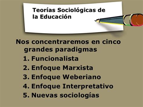 1 Teorias Sociologicas Educacion