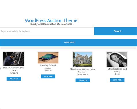 10+ Auction WordPress Themes || Free & Premium Templates