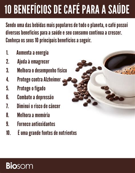 10 Benefícios Surpreendentes de Café para a Saúde | Biosom