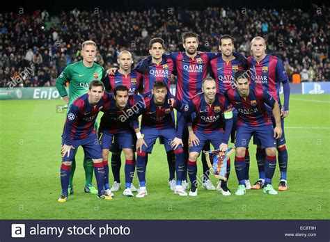 10 december BARCELONA SPAIN: FC Barcelona team in the ...