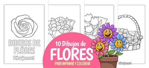 10 Dibujos de Flores para imprimir y colorear   Dibujos.net