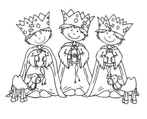 10 dibujos de los Reyes Magos para colorear gratis ...