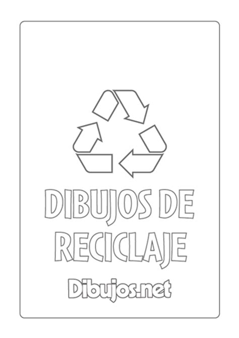 10 Dibujos de reciclaje para imprimir y colorear   Dibujos.net