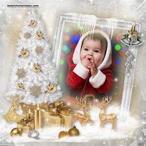 10 Diseños de Fotomontajes de Navidad con adornos