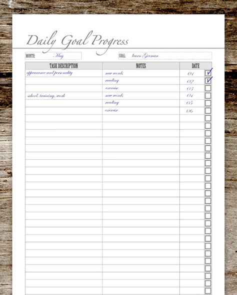 10+ Goal Tracking Templates – Free Sample, Example Format ...