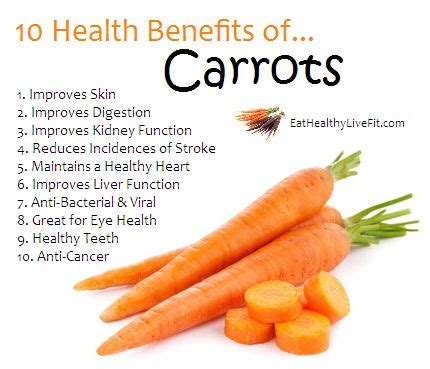 10 Health Benefits of Carrots | Eating Healthy & Living ...