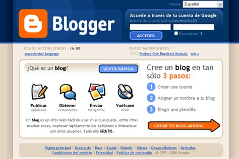 10 Pasos para crear un blog en Blogger   10puntos
