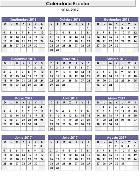 10 plantillas de calendario 2017 para imprimir   tuexperto.com