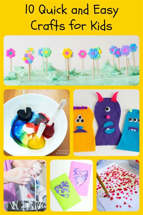 10 Quick and Easy Crafts for Kids   5 Minutes for Mom