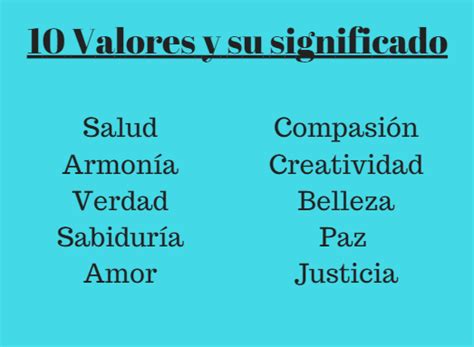 10 Valores y su Significado Universales Lifeder