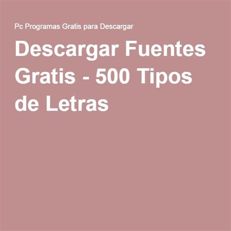 1000+ ideas sobre Descargar Fuentes De Letras en Pinterest ...