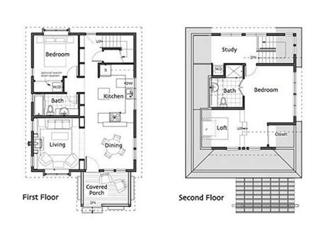 101 planos de casas: Planos de casas de 2 plantas pequeñas