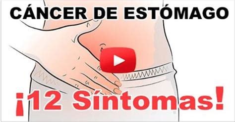 12 síntomas comunes de cáncer de estómago.