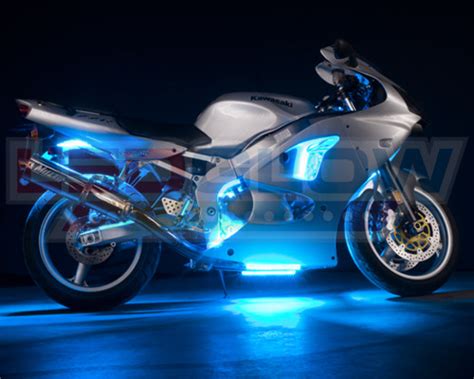 12pc ICE BLUE LED MOTORCYCLE UNDERGLOW ENGINE BODY LIGHTS ...