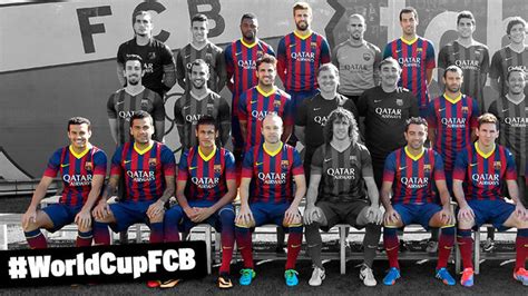 13 of the 25 Barça 2013/14 first team squad members will ...