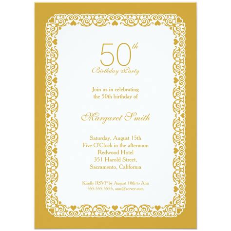 14+ 50 Birthday Invitations Designs – Free Sample ...