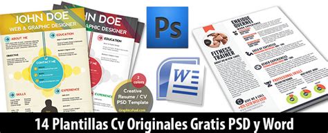 14 Plantillas Editables Originales para CV Profesionales ...