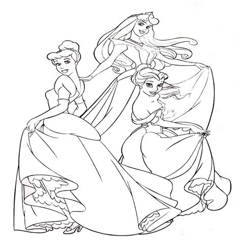 15 Dibujos De Princesas Disney Para Colorear Online