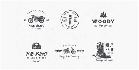 15 logotipos vintage en vectores para descargar gratis