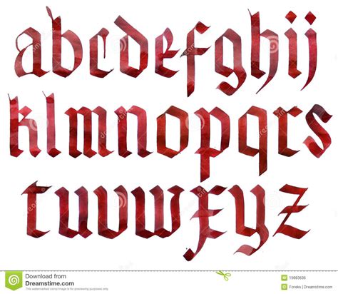 16 Gothic Alphabet Font Images   Gothic Alphabet Letters ...