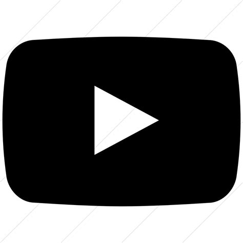 17 Black And White YouTube Icon Images   YouTube Logo ...