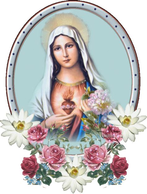 18 Imágenes de la Virgen María con Flores   Imágenes de la ...