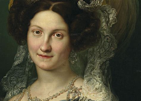 1830 María Cristina by López y Portaña   earrings and lace ...