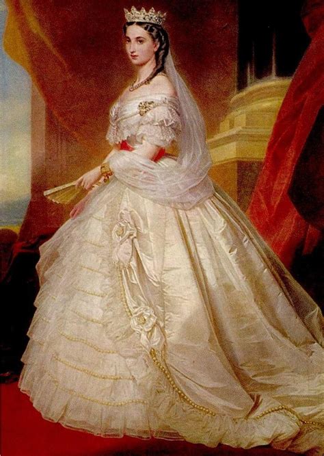 1864 Empress Carlota full portrait by Franz Winterhalter ...
