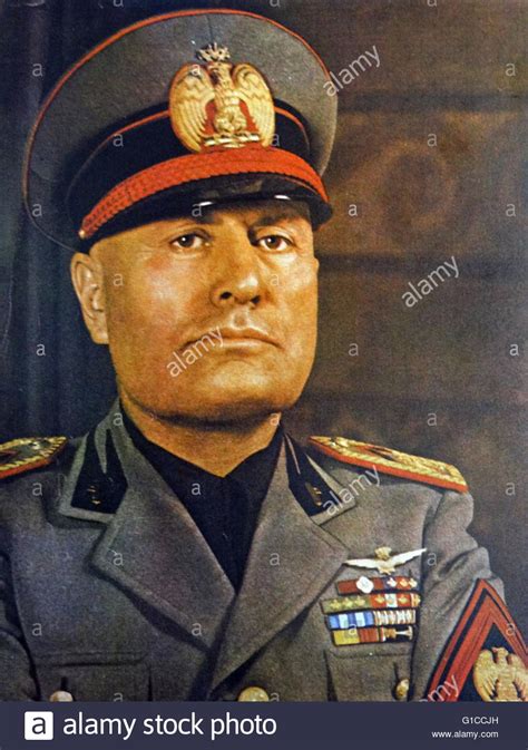 1930 s uniformed portrait of Benito Mussolini  1883 – 28 ...