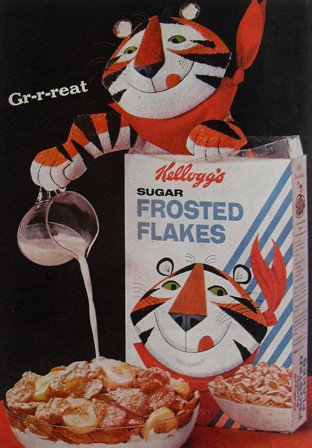 1960s KELLOGGS Frosted Flakes Ceral Vintage Advertisement ...
