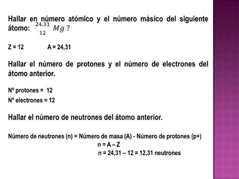 2. el atomo, isótopos, peso atómico y peso molecular