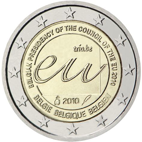 2 Euro commémorative de Belgique 2010   Présidence belge ...