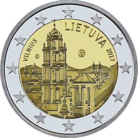 2 Euro Gedenkmünze Litauen 2017: Vilnius   Kulturstadt ...