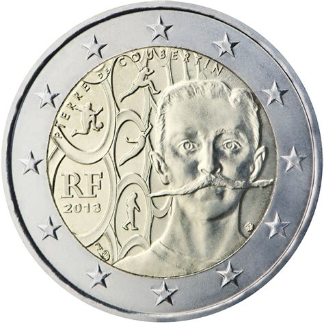 2 Euros Commémorative France 2013 Pierre de Coubertin ...