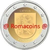 2 Euros Conmemorativos Letonia 2017 Moneda Kurzeme   Romacoins