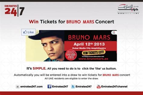 2 Filipinas win 4 tickets to Bruno Mars concert   Emirates ...