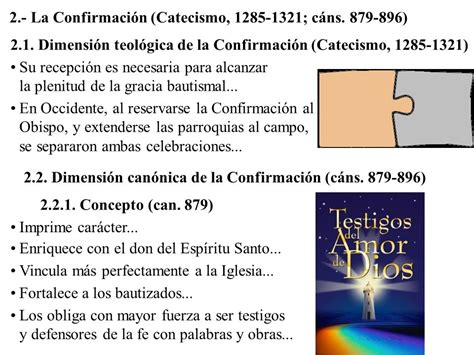 2.  La Confirmación  Catecismo, ; cáns     ppt descargar