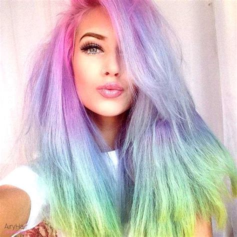 20+ Crazy Rainbow Hair Color Ideas for 2016