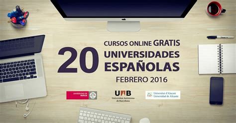 20 cursos online gratis de universidades españolas ...