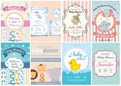 20 Invitaciones para Baby Shower: edita e Imprime GRATIS ...