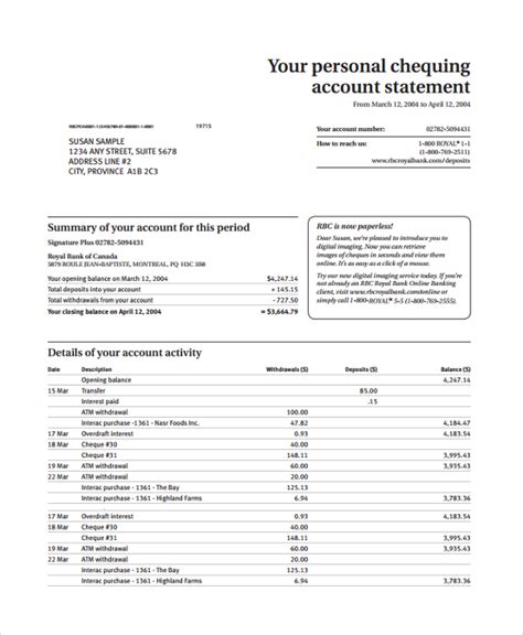 20+ Sample Statements | Sample Templates