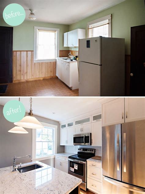 20+ Small Kitchen Renovations Before and After   DIY ...