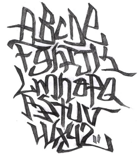 20 Tipos de letras para dibujar  graffitis y goticas ...