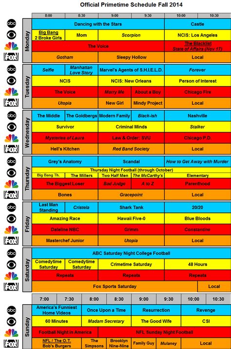 2014 2015 Daytime Tv Schedule.html | Autos Post