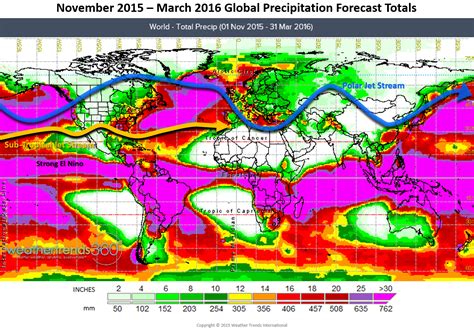 2015 2016 El Niño Winter Weather Forecast From Weather ...